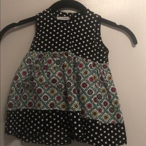 Polka dot floral dress